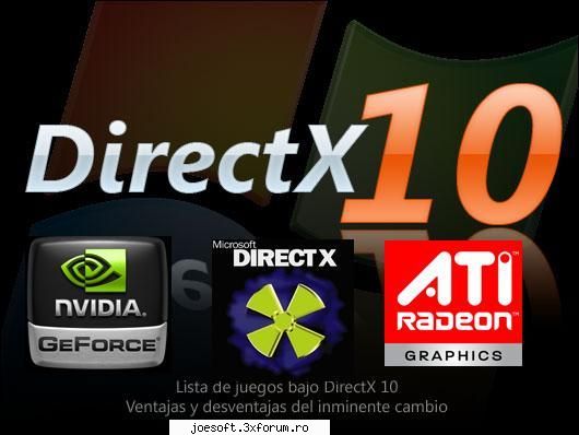 10 is the latest version of the directx suite of multimedia interfaces that microsoft has built into