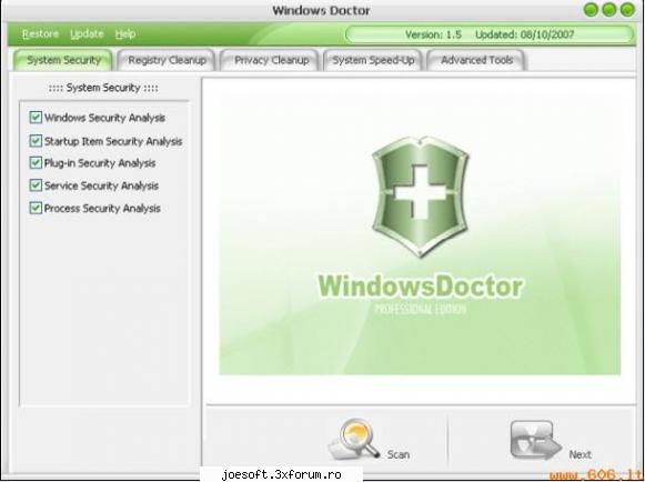 Windows Doctor Pro Edition v1.5 - Windows Doctor is a top professional program on - New Softwarez